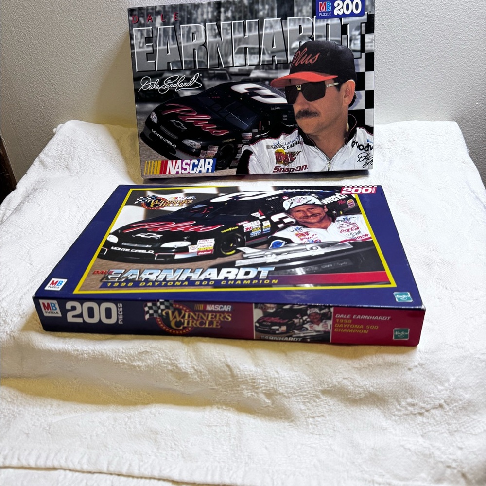 MB NASCAR Dale Earnhardt Puzzles NEW OLD STOCK‎ Never Opened